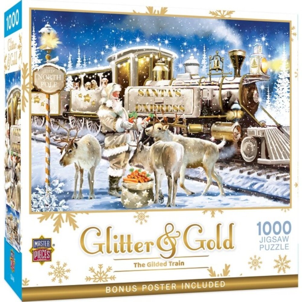 Glitter & Gold - the Gilded Train 1000 Piece Puzzle